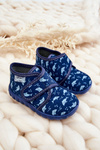 Buty Papcie Dziecięce Rekiny Granatowe Befado 465P089
