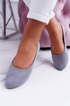 Grey Women's Ballerinas Suede Buenos