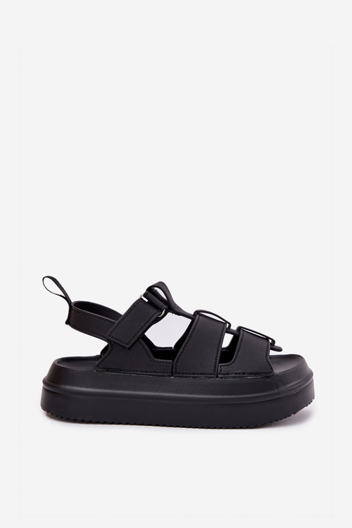 Ladies Platform Sandals Black Nitavelia