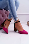 Women's Leopard Stiletto pumps Fuchsia Ferri