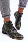 Women's Leather Boots Maciejka 5743C-09 Green