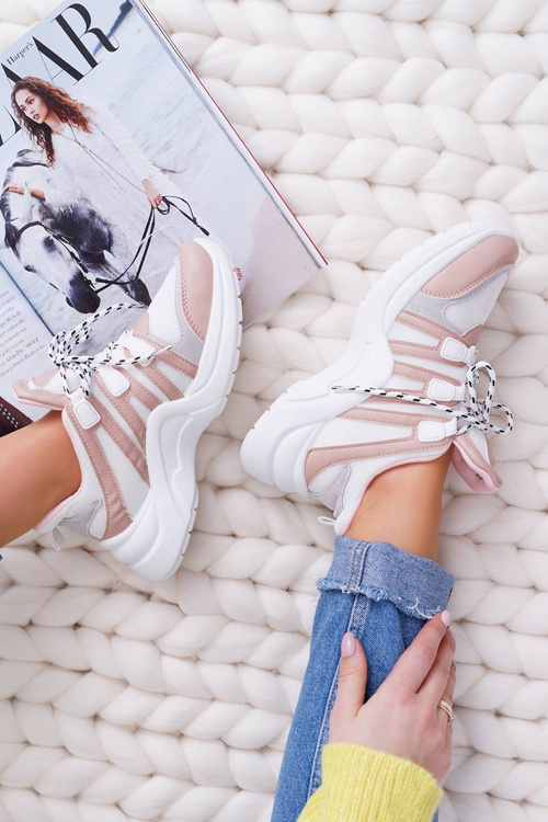 Sporty Women's Thick Sole Shoes Nude Fippo