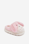 Children's Fur Slippers Bunny Pink Farnise