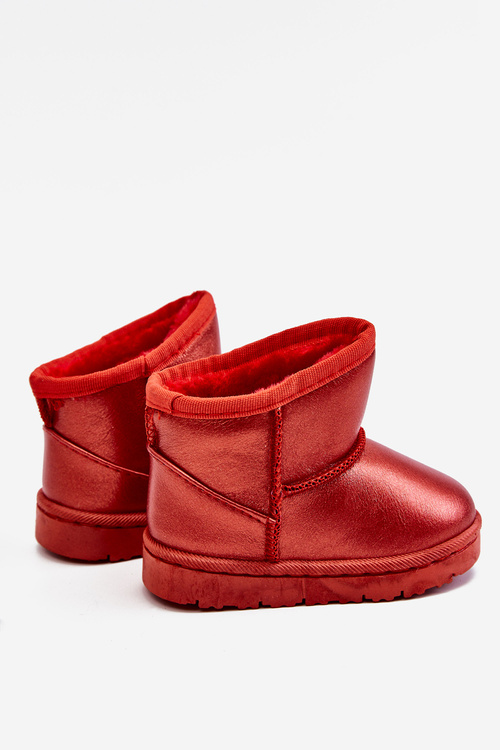 Warmed Children's Snow Boots Red Scooby