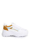 Sporty Women's Shoes Yellow White Memory