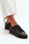 Low Women's Sports Sneakers Made of Eco Leather Black Diunna