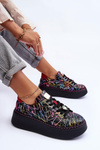 Leather Sport Shoes On Platform Maciejka 06191-39 Multicolor