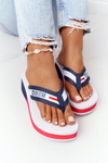 Women's Wedge Sliders Flip-Flops Big Star HH274A093 White