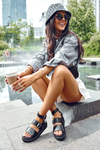Women's Sandals With Strap Black Hever