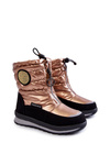 Woolen Insulated Snow boots Gold Lucia