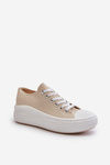 Women's sneakers on a chunky platform beige Amyete
