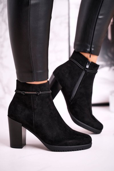 Women’s Ankle Boots Sergio Leone Suede Black BT306