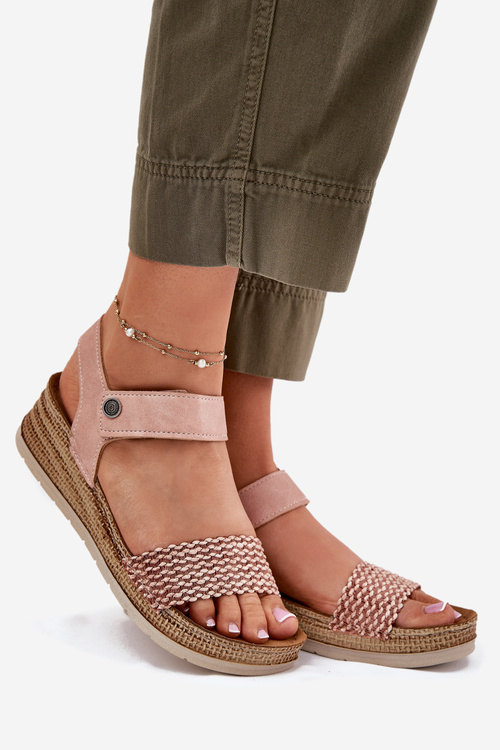 Wedge Sandals For Women Pink Inblu RV000014