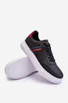 Men's Classic Sport Shoes Black and Red Enrique