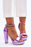 High Heel Sandals Purple Mandy