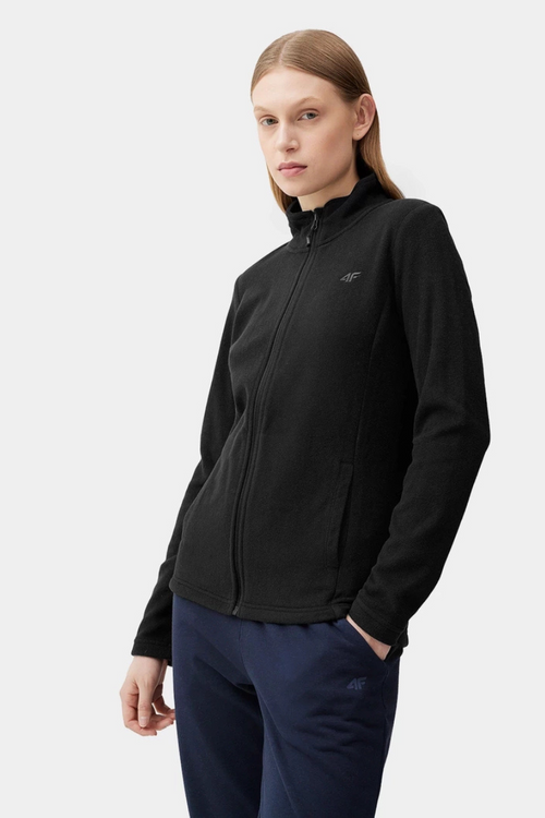 4f Polar Black With Stand-Up Collar Regular Women's 4FSS23TFLEF049