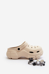 Foam Women's Lightweight Clogs on Chunky Sole Beige Matirra