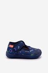 Kids Slippers Milami Elastic With Velcro Navy Ambette