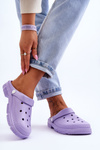 Women's Rubber Crocs Violet Rabios