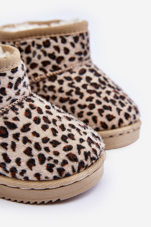 Children's Padded Snow Boots Beige Gooby