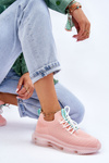 Women's Slip-on Sock Shoes GOE JJ2N4081 Light pink