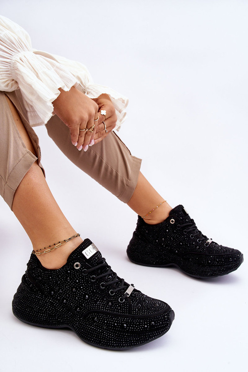 Women's Platform Sneakers GOE JJ2N4058 Black