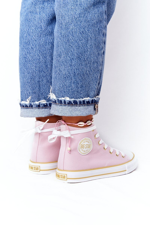 Women's High Sneakers Big Star HH274447 Pink
