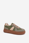 Women's Platform Sneakers Green Dovina