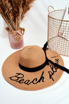 Women's Hat 100% Paper Camel A large-brimmed Beach Please