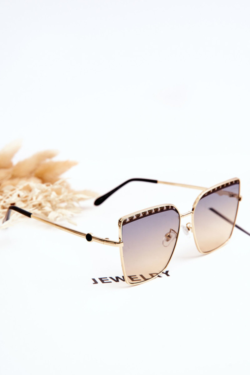 Okulary Przeciwsłoneczne Duże Prius V303 Gradient Niebiesko-Pomarańczowy