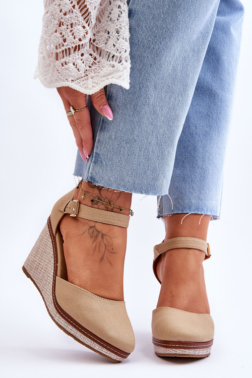 Women's Classic Wedge Sandals Dark beige Malani