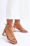 Fashionable High Heel Sandals gold Felisa