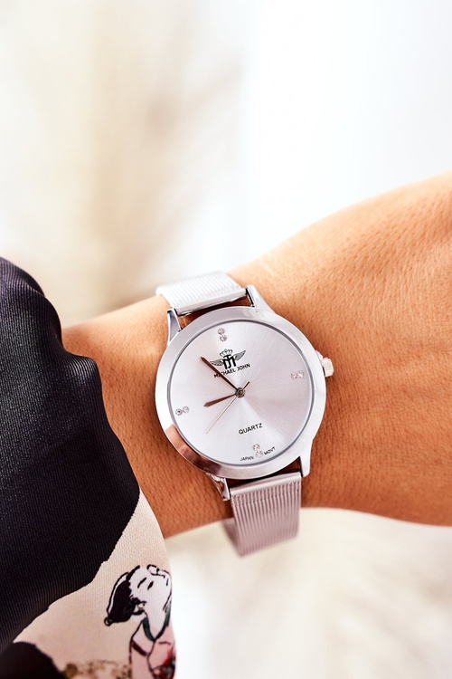 Watch On Mesh Bracelet Michael John Silver