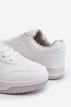 Men's White Faux Leather Sneakers Radikalle