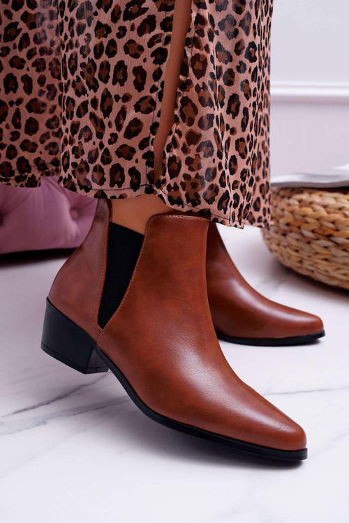Women's Flat Boots Camel Murino