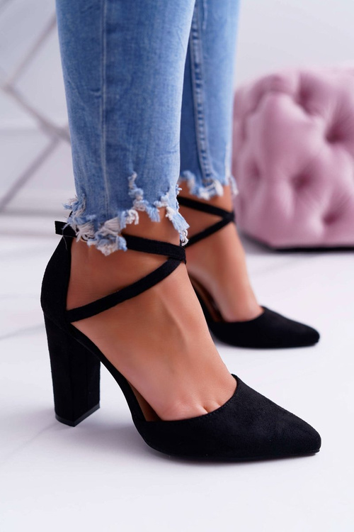 Women's High Traffic Black Pointed Stiletto pumps