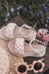 Children's Braided Sandals Pink Adella