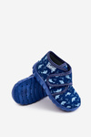 Buty Papcie Dziecięce Rekiny Granatowe Befado 465P089