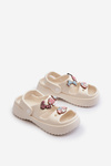 Lightweight Children's Foam Slippers with White Decorations Ifrana