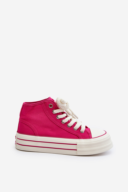 Women's Platform Sneakers Fuchsia Aineri