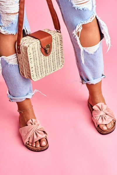 Women's Cork Flip Flops Cardiff Pink Felis