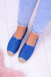 Lu Boo Cornflower Brocade Espadrilles