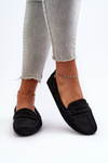 Women's Black Faux Suede Moccasins Adelmarie