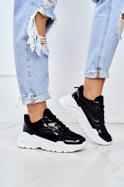 Sports Women's Shoes Lacquered Black Wenson