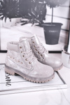 Children's Insulated Boots With Studs Silver Gonzo