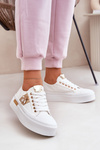 Women's Platform Sneakers With Decorative Detail White Annisae