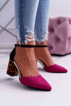 Women's Leopard Stiletto pumps Fuchsia Ferri