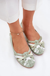 Ladies Leather Ballet Flats Maciejka 01358-50 Mint