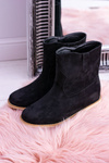 Lu Boo Black Trinity Slip-on Ankle Booties