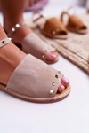 Women's Lu Boo Suede Sandals Beige Silena